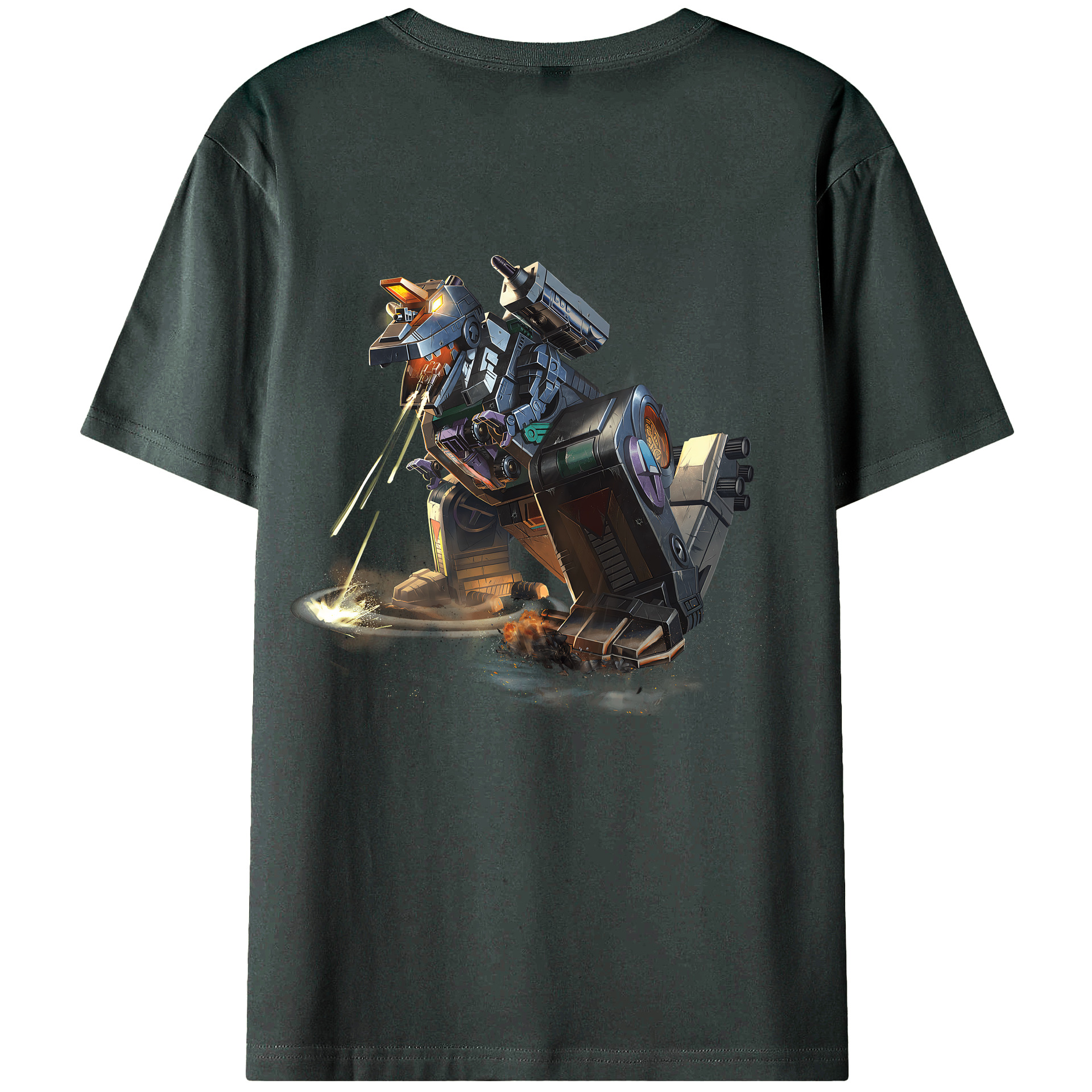 （画像用） Transformers トランスフォーマー 綿100％ メンズ半袖Tシャツ（バックプリント） 通気性